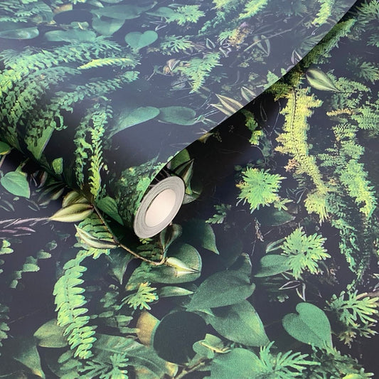 Kew Living Wall Wallpaper - Green - Belgravia - 66119 - Premier Wallcovering