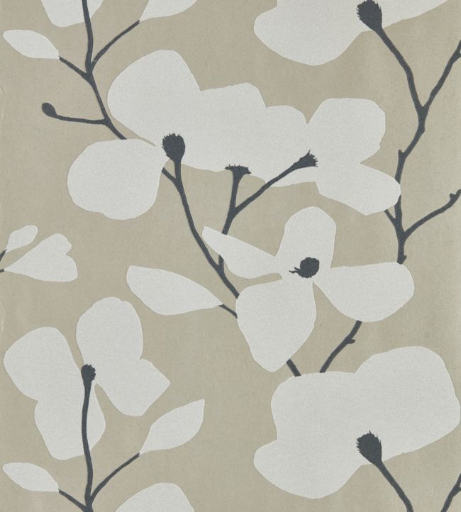 Kienze Shimmer Wallpaper - Gilver/Chalk - HMWF111974 - Harlequin - Premier Wallcovering