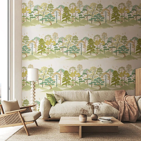 Kigi Wallpaper - Olivine - Ohpopsi - HAN50117W - Premier Wallcovering