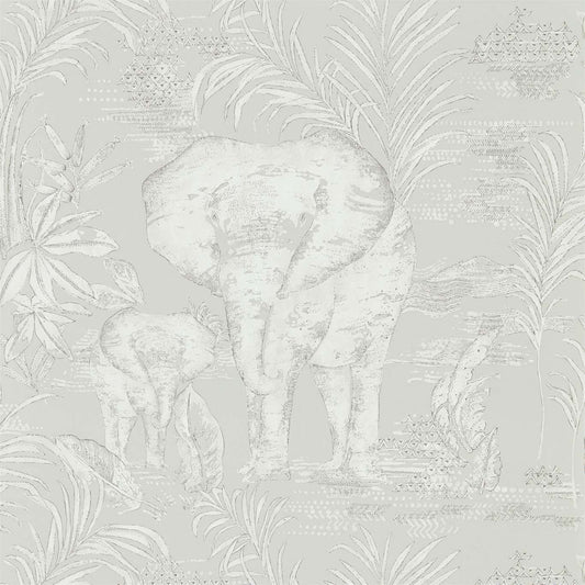 Kinabalu Wallpaper - Silver - HZAP111777 - Harlequin - Premier Wallcovering