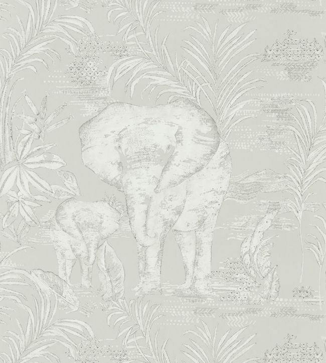Kinabalu Wallpaper - Silver - HZAP111777 - Harlequin - Premier Wallcovering