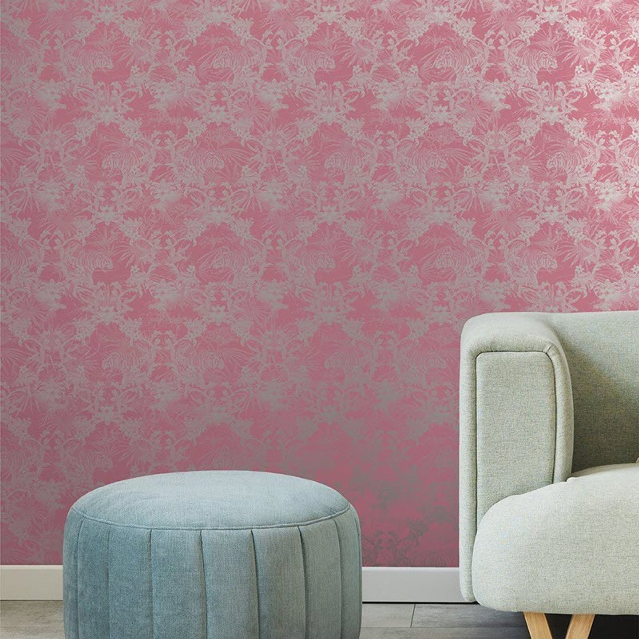 Kingdom Fantasia Wallpaper - Pink - Ted Baker - 12588 - Premier Wallcovering