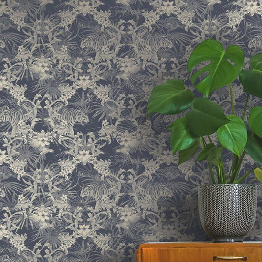 Kingdom Fantasia Wallpaper - Blue - Ted Baker - 12585 - Premier Wallcovering