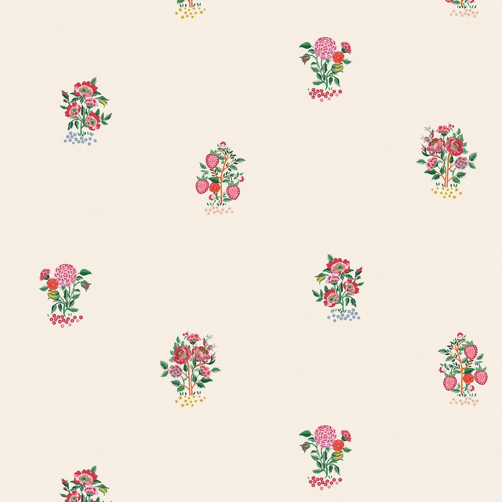 Kingdom Posey Wallpaper - Rose - 125530 - Cath Kidston - Premier Wallcovering