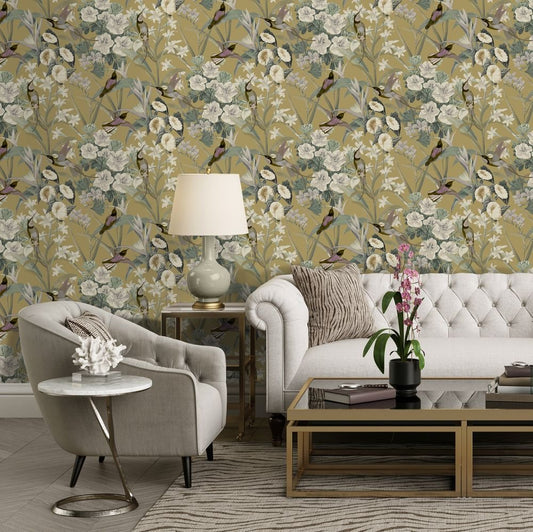 Kingsmere Wallpaper - Antique Halo - Timothy Wilman - TW2531 - Premier Wallcovering