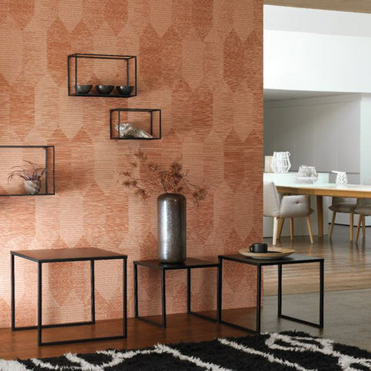 Kipara Nangara Wallpaper - Copper - Casadeco - 84403314 - Premier Wallcovering