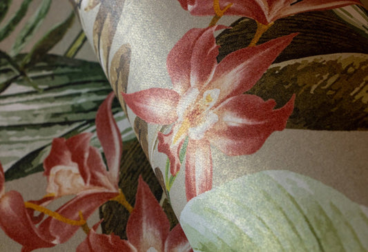 Kiribati Tropical Wallpaper - Peanut - Hohenberger - 26738 - Premier Wallcovering