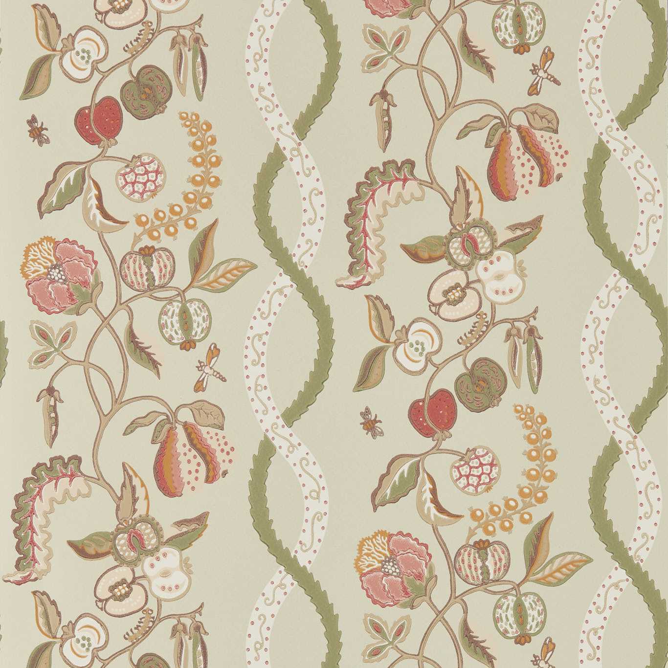 Kitchen Garden Wallpaper - Olive & Russet - Sanderson - DHIP217507 - Premier Wallcovering