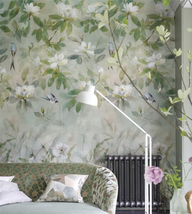 Kiyosumi Wallpaper - Celadon - PDG1113/01 - Designers Guild - Premier Wallcovering