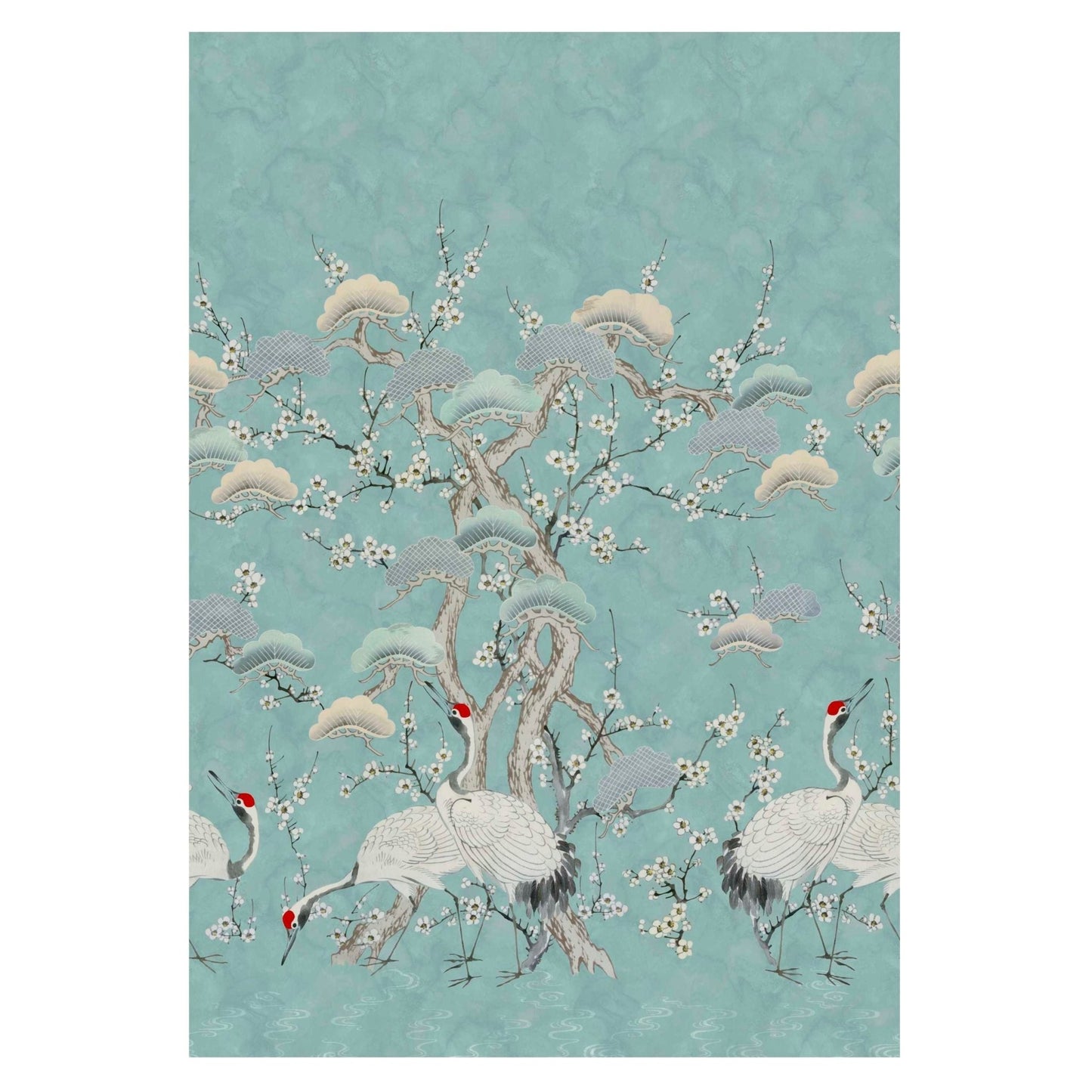 Kyoto Blossom Wall Mural - Mist - 1838 wallcoverings - 2311 - 174 - 03 - Premier Wallcovering