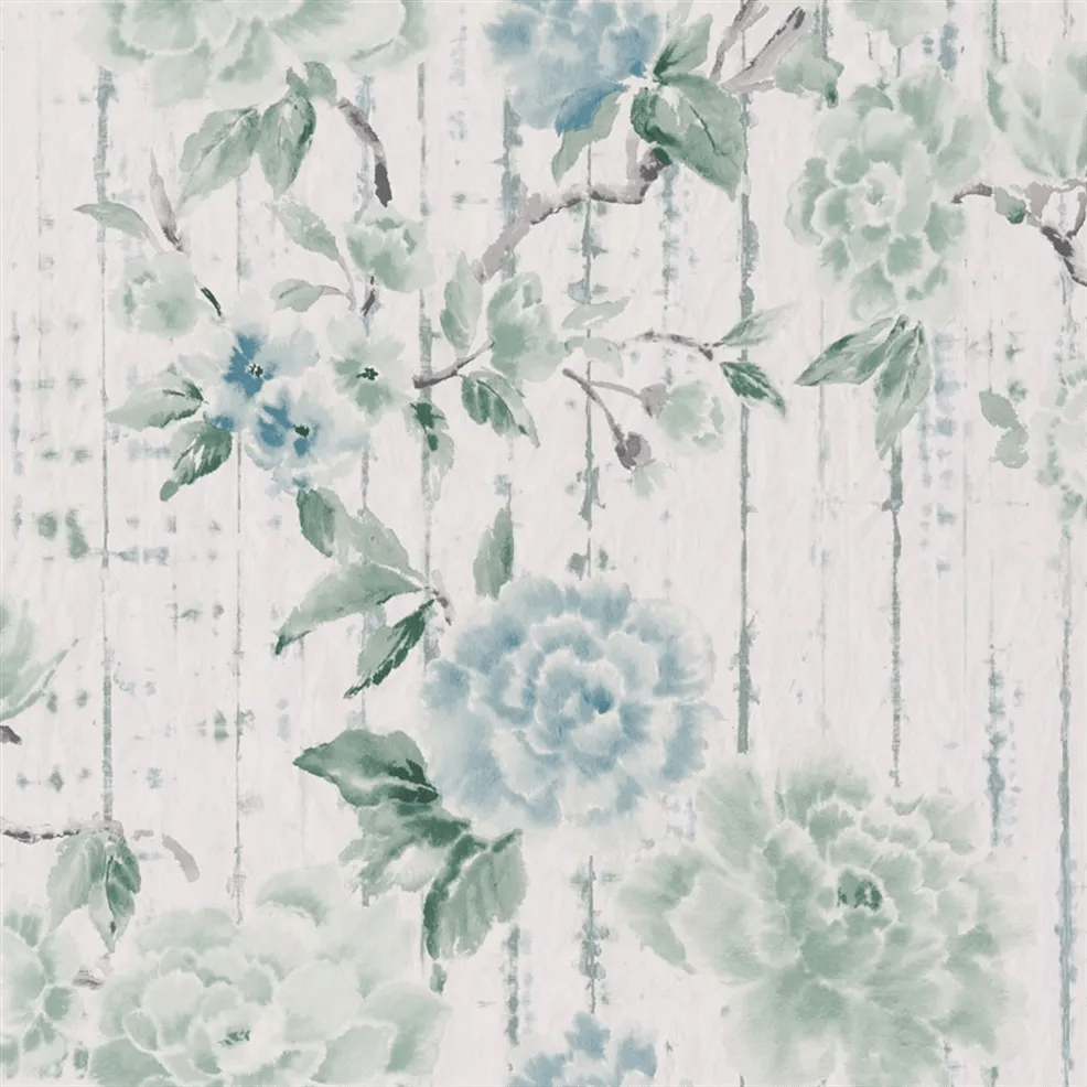 Kyoto Flower Wallpaper - Eau de Nil - PDG1158/04 - Designers Guild - Premier Wallcovering
