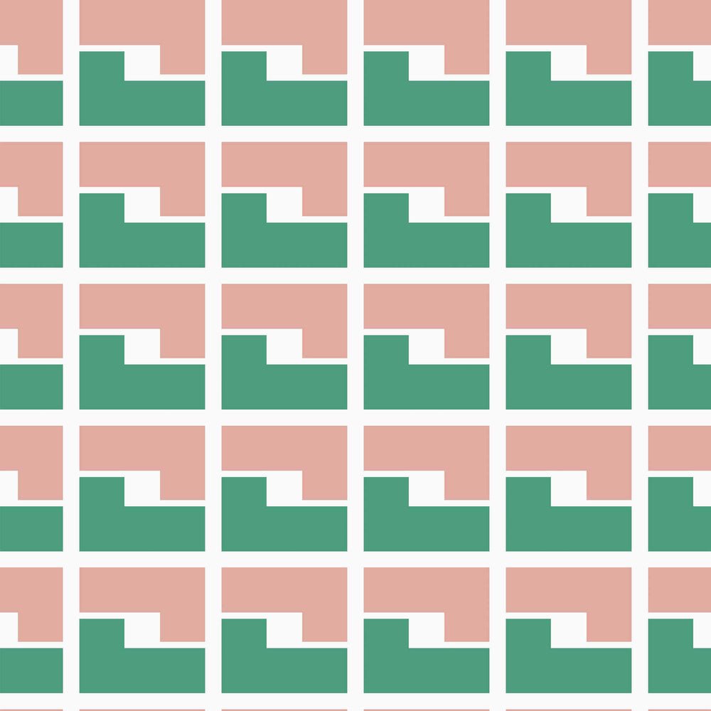 L7 Wallpaper - Deep Mint & Punch Pink - Lust Home - LH900235 - Premier Wallcovering