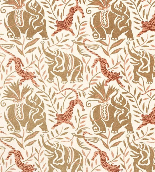 La Jungle Wallpaper - Caramel - Christopher Farr Cloth - CFW127 - 02 - Premier Wallcovering