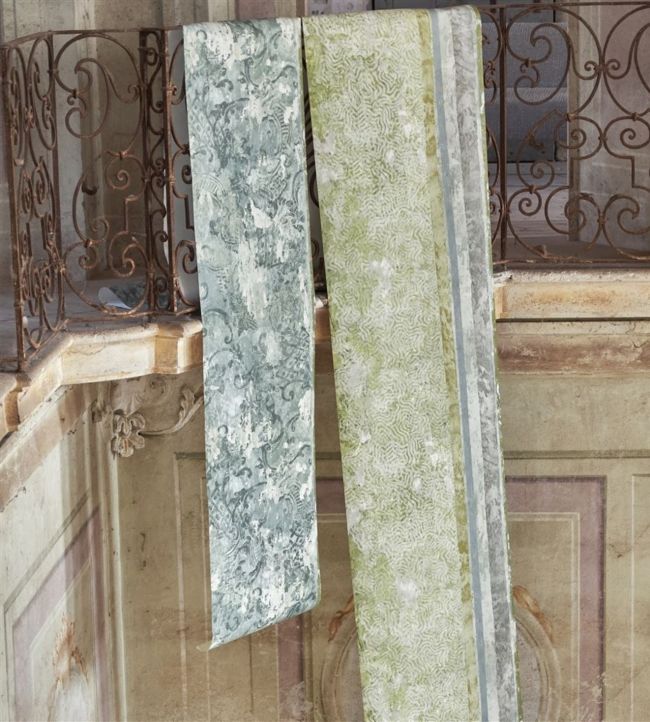 La Rotonda Scene 2 Wallpaper - Olive - PDG1096/01 - Designers Guild - Premier Wallcovering