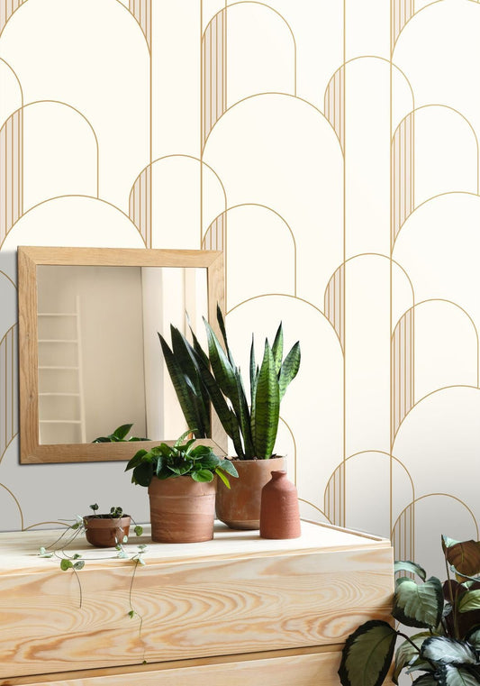 Labyrinth High Walls Wallpaper - Beige - Caselio - 102111029 - Premier Wallcovering