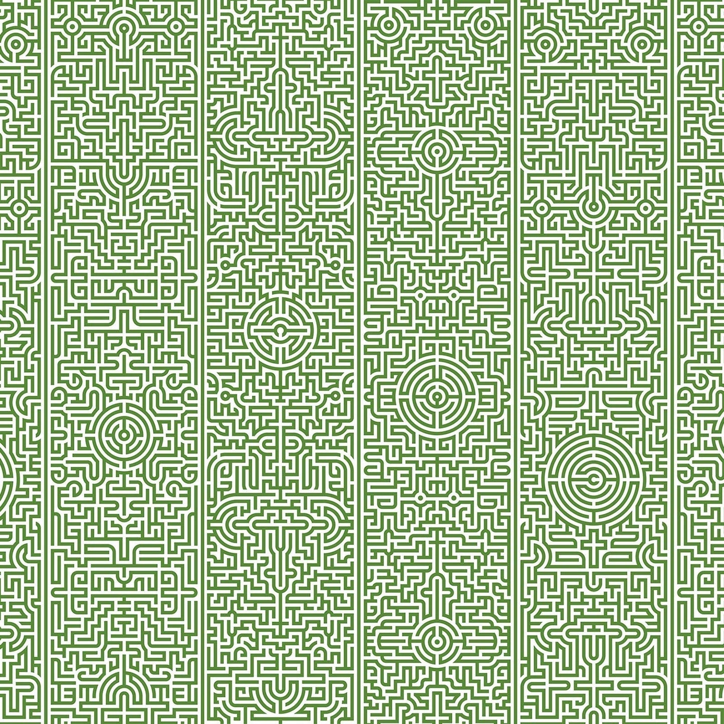 Labyrinth Wallpaper - Green - NLXL - JOB - 02 - Premier Wallcovering