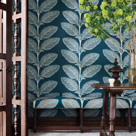 Lacinato Wallpaper - Mineral - Thibaut - T12036 - Premier Wallcovering