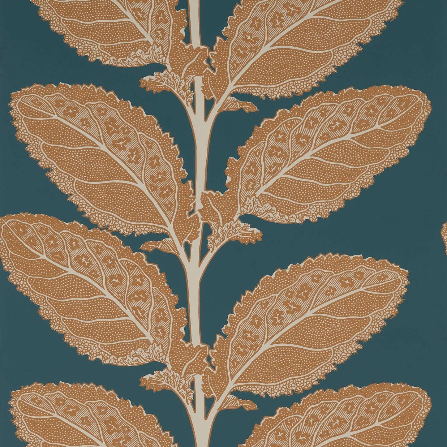 Lacinato Wallpaper - Ochre & Mineral - Thibaut - T12037 - Premier Wallcovering