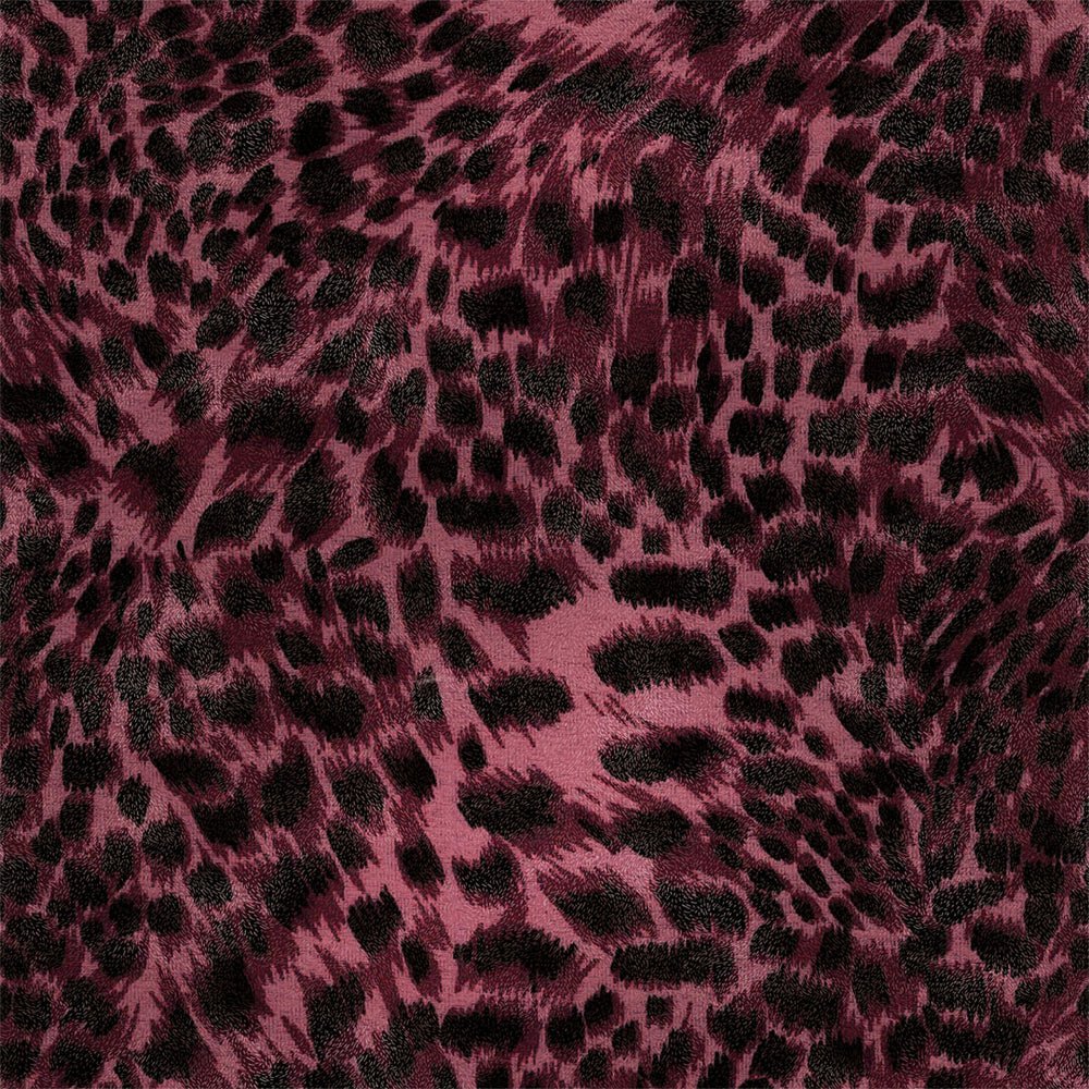 Lady Leopard Wallpaper - Bold Burgundy - Lust Home - LH900396 - Premier Wallcovering