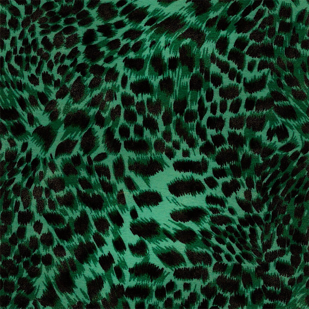 Lady Leopard Wallpaper - Emerald - Lust Home - LH900395 - Premier Wallcovering