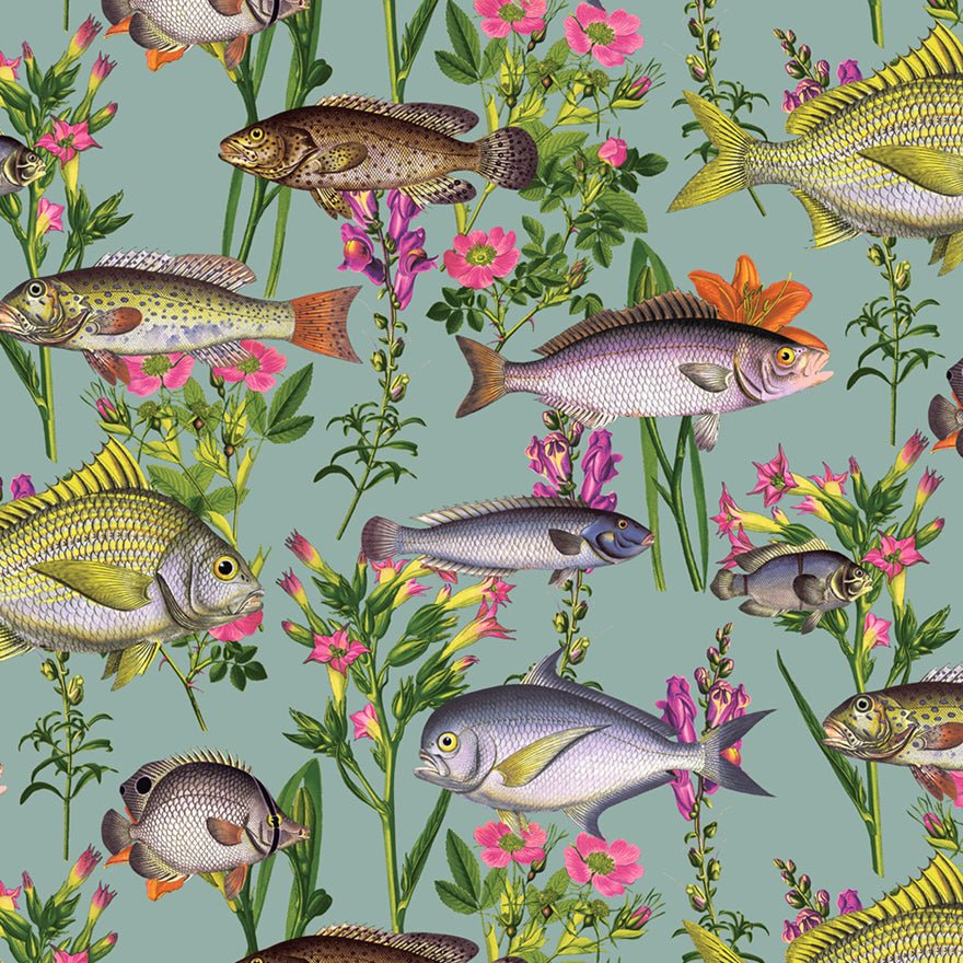 Lagoon Wallpaper - Teal/Multi - Holden Décor - 12171 - Premier Wallcovering