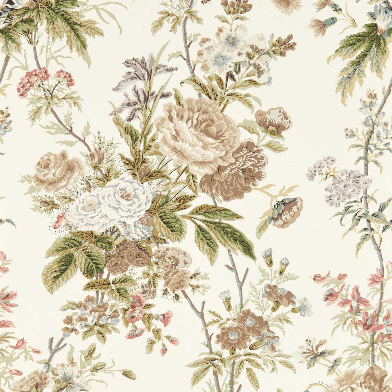 Lakeland Paradis Wallpaper - Walnut - DGDW217306 - Sanderson - Premier Wallcovering