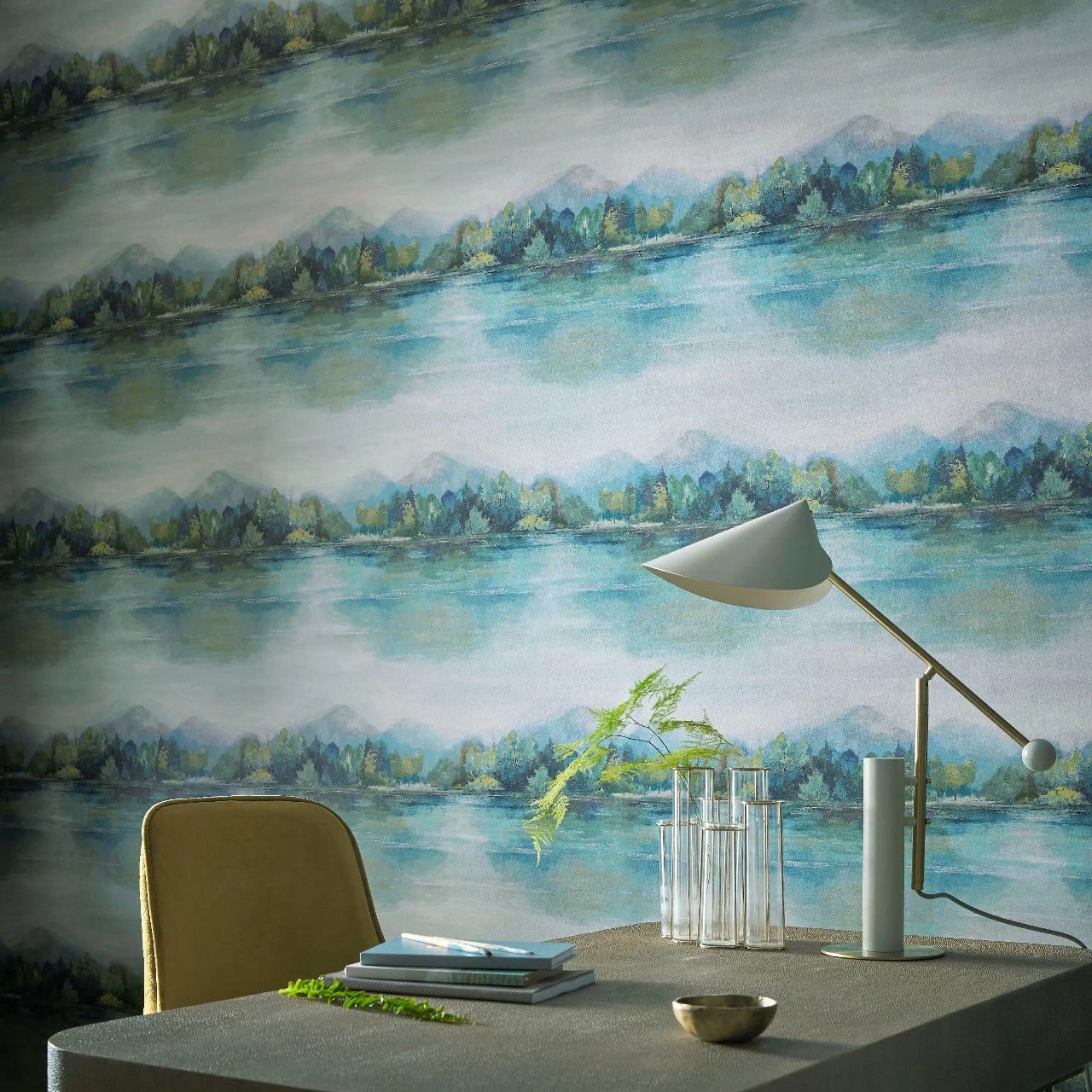 Lakeside Wallpaper - Fern - 1838 wallcoverings - 2109 - 155 - 02 - Premier Wallcovering