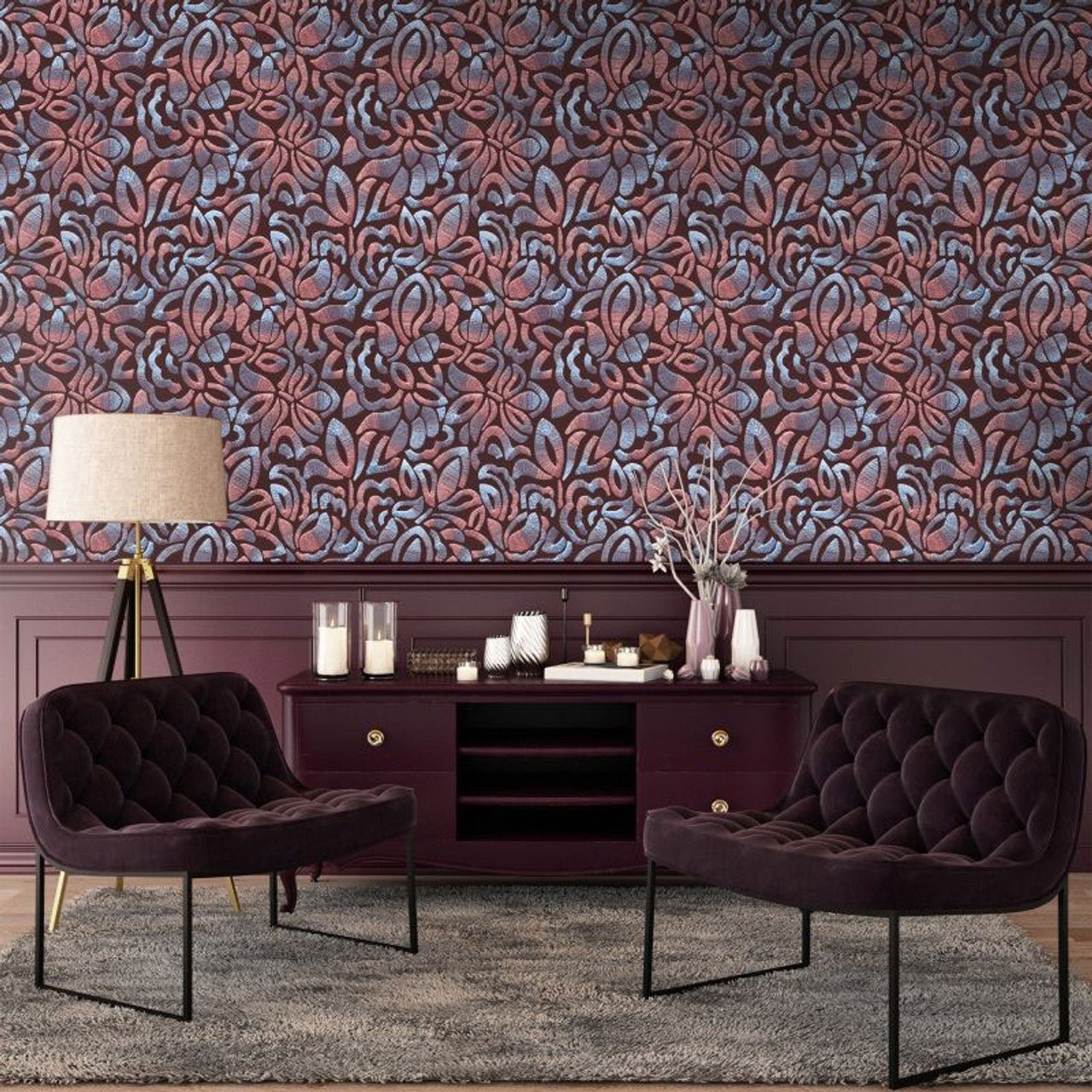 Lana Pepper Wallpaper - Saffron - Hohenberger - 81342 - Premier Wallcovering