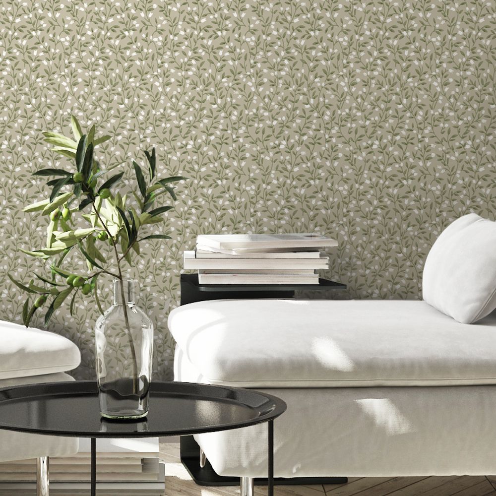 Langham Wallpaper - Soft Fawn - Timothy Wilman - TW2539 - Premier Wallcovering