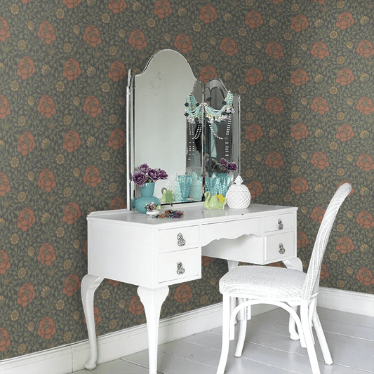 Lansdowne Walk Wallpaper - Ash - Little Greene - 0256LWASHZZ - Premier Wallcovering