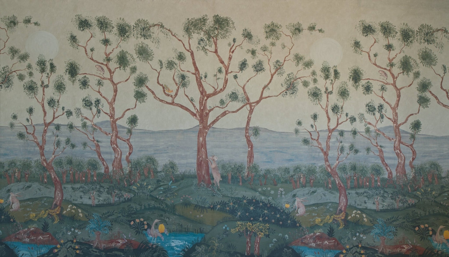 Lantern Parade Wallpaper - Dawn - Andrew Martin - KKLAPADA - Premier Wallcovering