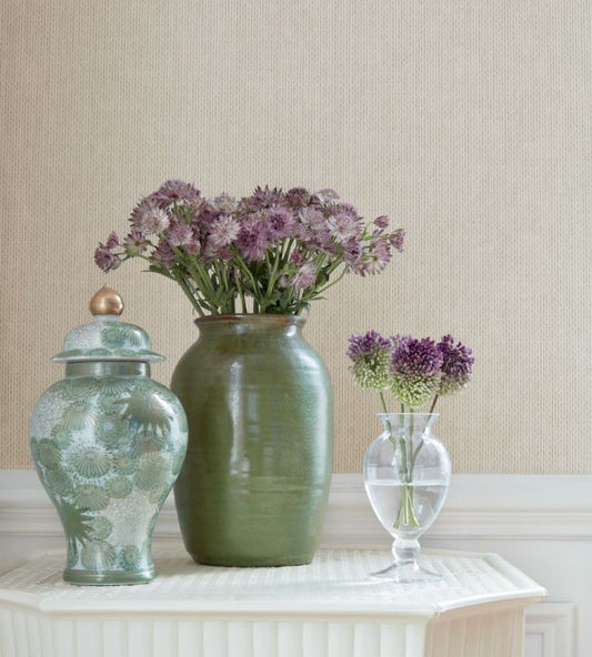 Largo Weave Wallpaper - Red - Thibaut - T75506 - Premier Wallcovering