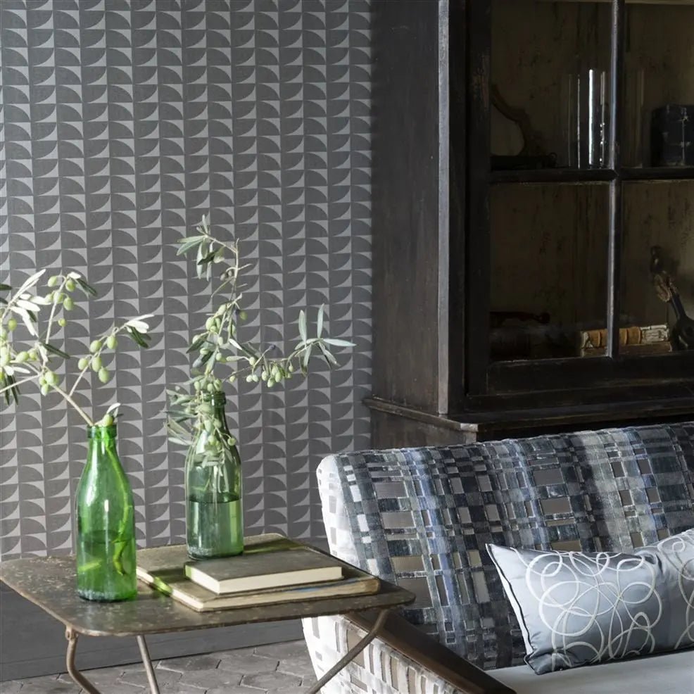 Laroche Wallpaper - Graphite - PDG691/05 - Designers Guild - Premier Wallcovering