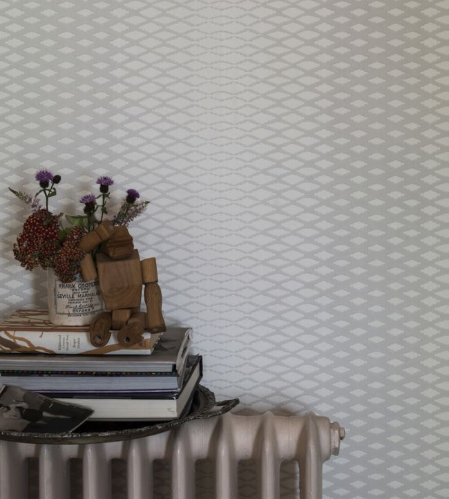Lattice Wallpaper - White - 3502 - Farrow & Ball - Premier Wallcovering