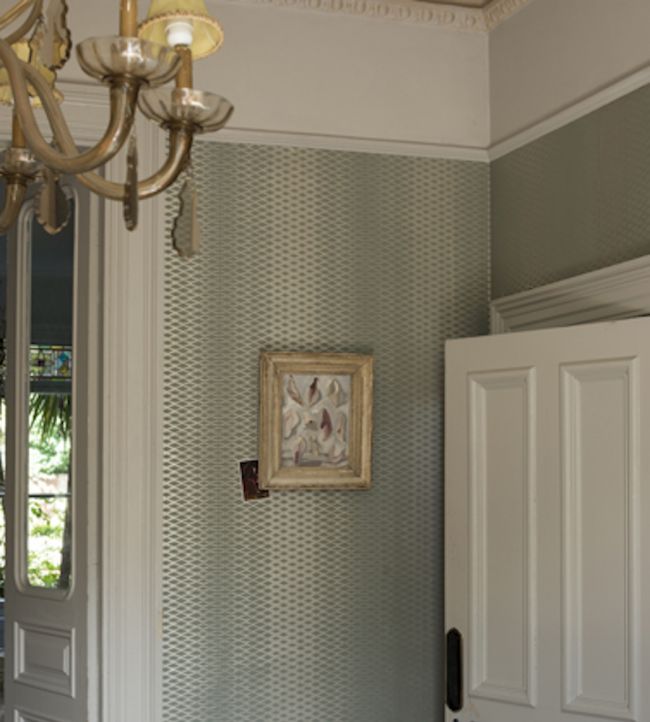 Lattice Wallpaper - Silver - 3504 - Farrow & Ball - Premier Wallcovering