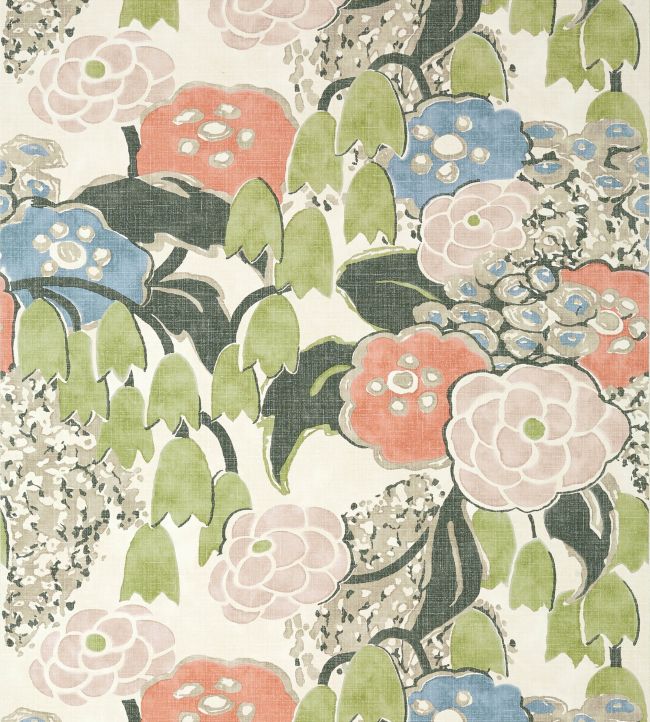 Laura Wallpaper - Blush and Green - AT23100 - Anna French - Premier Wallcovering