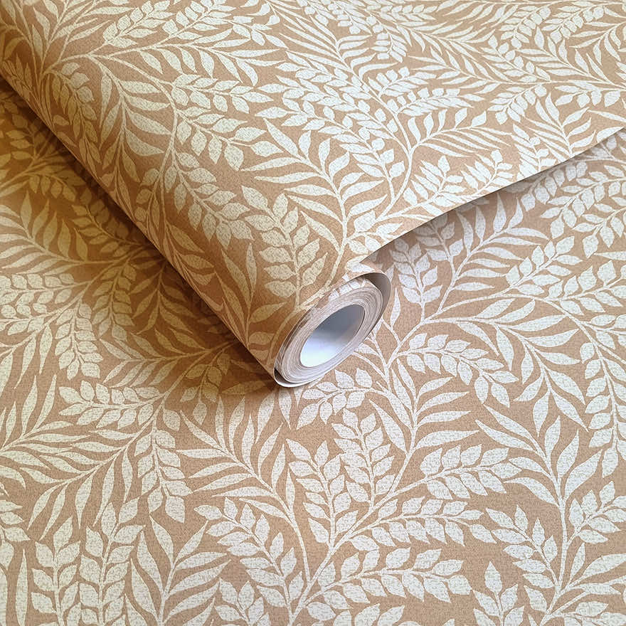 Laurel Wallpaper - Orange - Holden Décor - 91652 - Premier Wallcovering