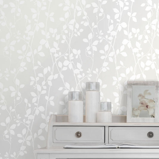 Leaf Trail Wallpaper - Bronze - SK Filson - DE41818 - Premier Wallcovering