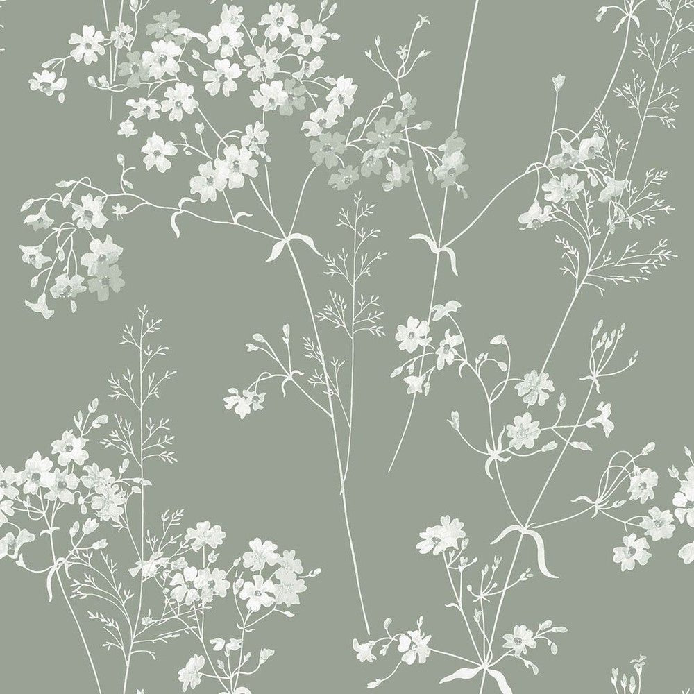 Leaf Wallpaper - Sage - Next - 120212 - Premier Wallcovering