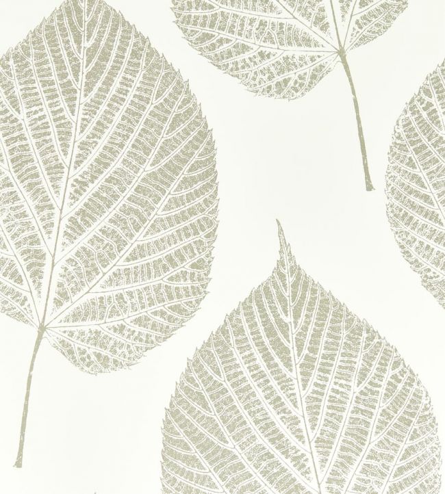 Leaf Wallpaper - Chalk/Silver - HTEW112609 - Harlequin - Premier Wallcovering