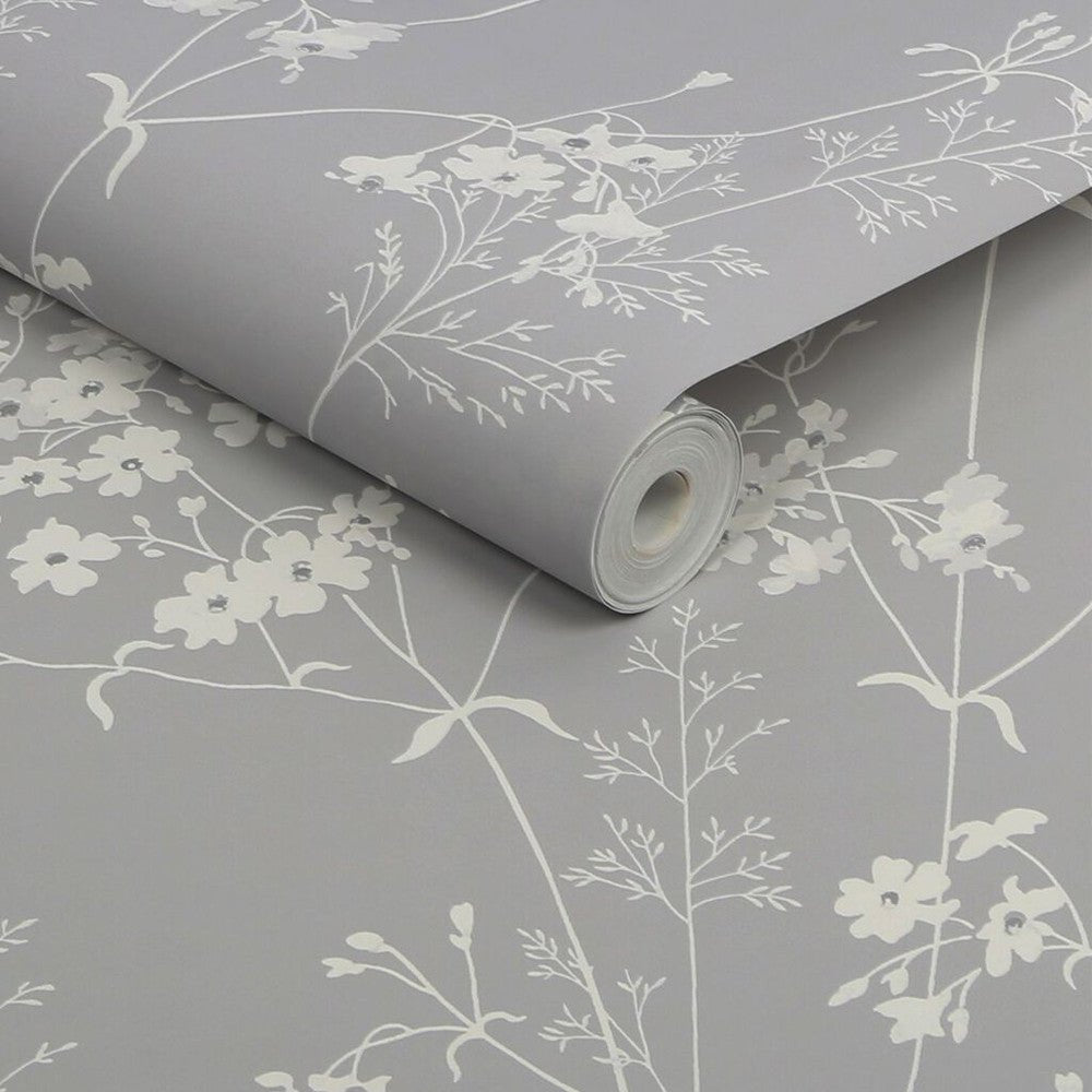 Leaf Wallpaper - Grey - Next - 118269 - Premier Wallcovering