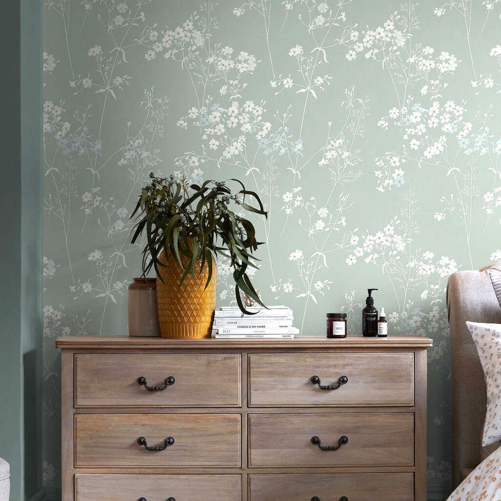 Leaf Wallpaper - Duck Egg - Next - 118268 - Premier Wallcovering