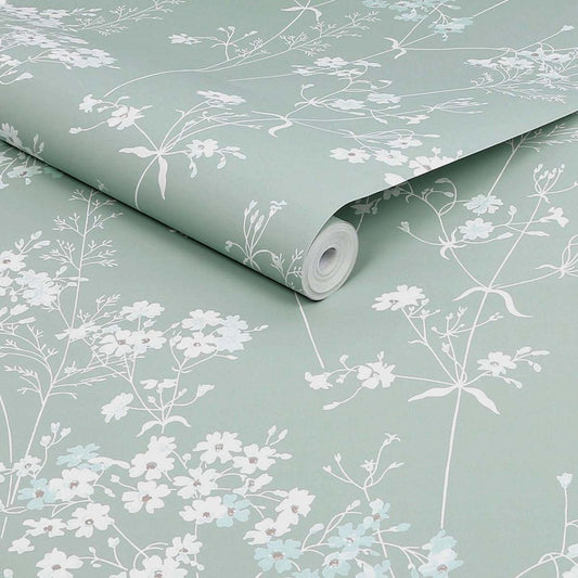 Leaf Wallpaper - Duck Egg - Next - 118268 - Premier Wallcovering