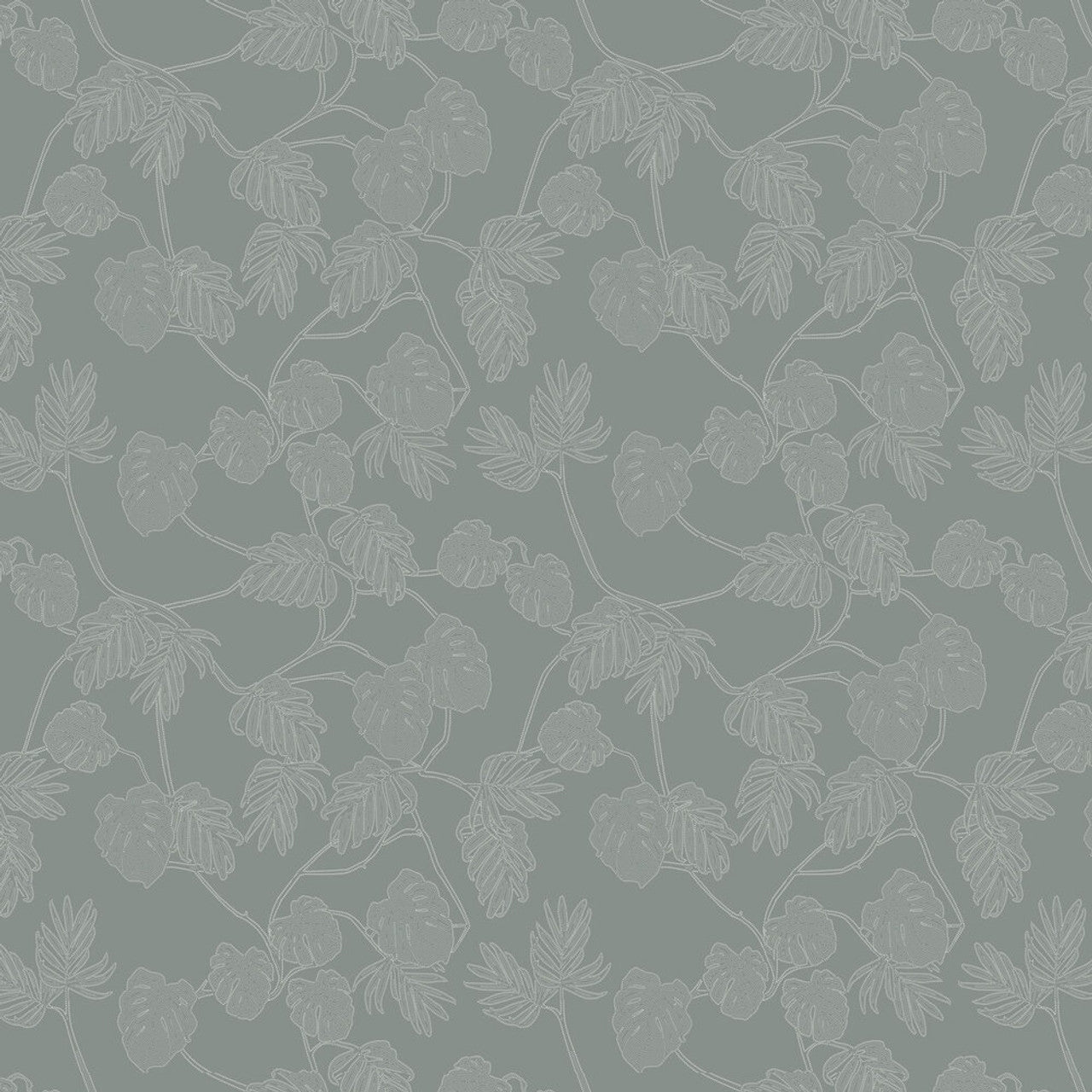 Leafit Eden Wallpaper - Grey - Ted Baker - 13079 - Premier Wallcovering