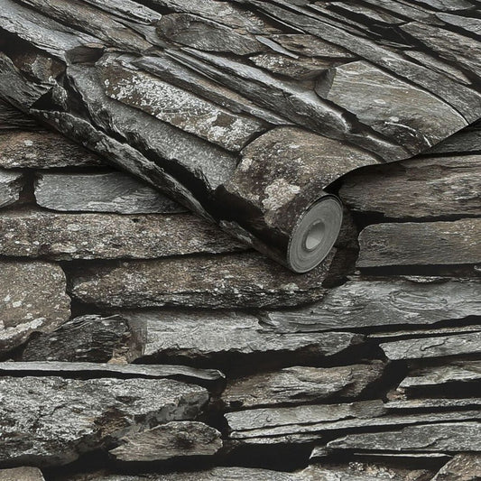 Ledgestone Wall Wallpaper - Neutral - Next - 118307 - Premier Wallcovering