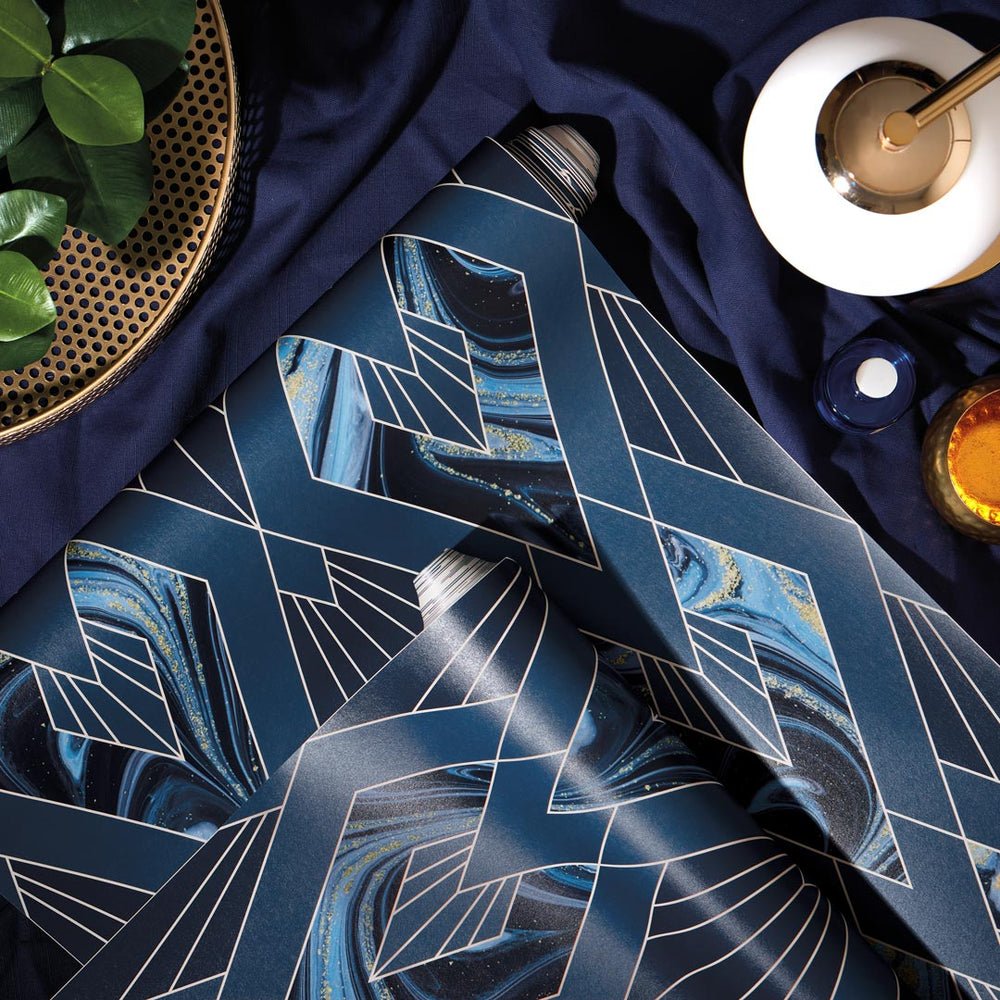 Leonardo Wallpaper - Midnight Blue - Lust Home - LH900353 - Premier Wallcovering