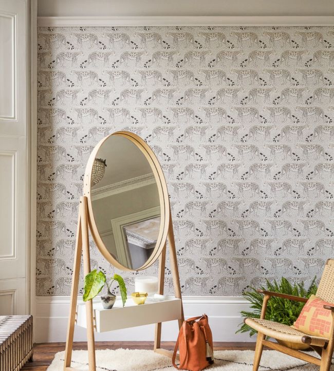 Leopard Walk Wallpaper - Soot on Snow - 109/2011 - Cole & Son - Premier Wallcovering
