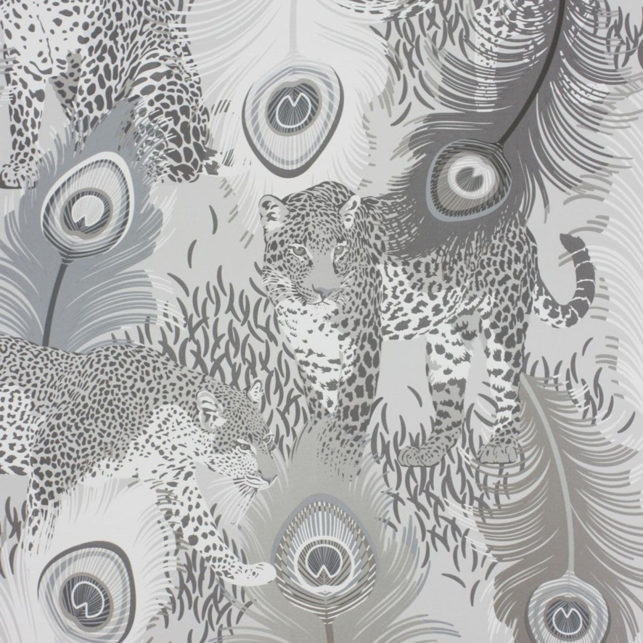 Leopardo Wallpaper - Metallic Silver - Matthew Williamson - W6805-03 - Premier Wallcovering