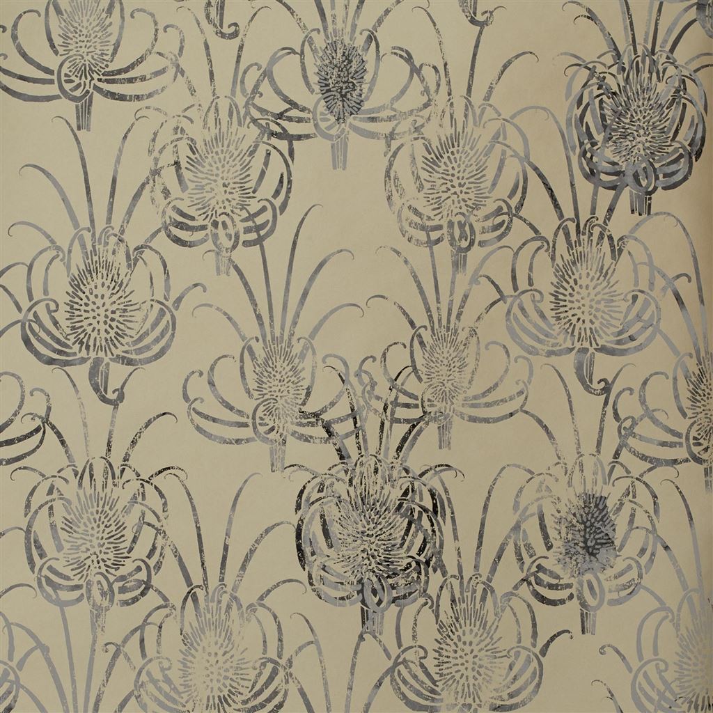 Les Centaurees Wallpaper - Or - Christian Lacroix - PCL7027/04 - Premier Wallcovering