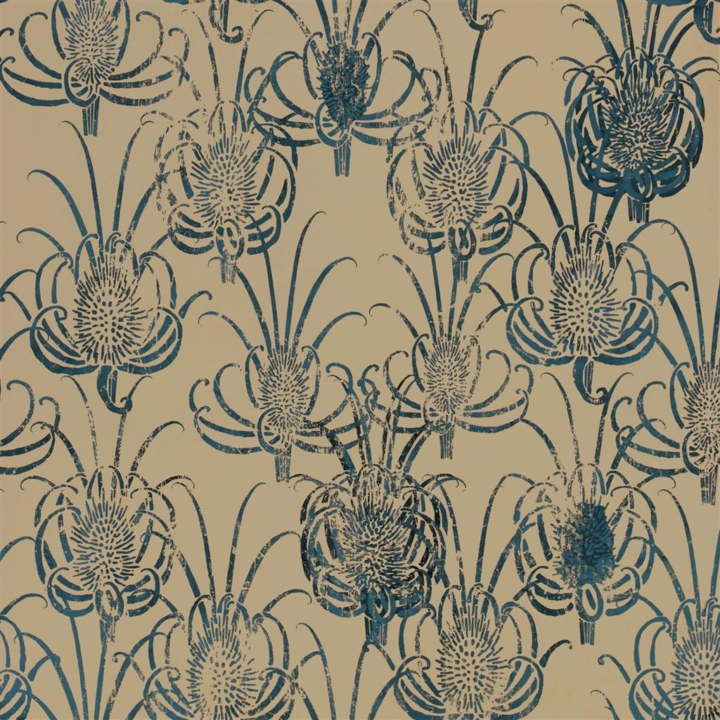 Les Centaurees Wallpaper - Cuivre - Christian Lacroix - PCL7027/02 - Premier Wallcovering